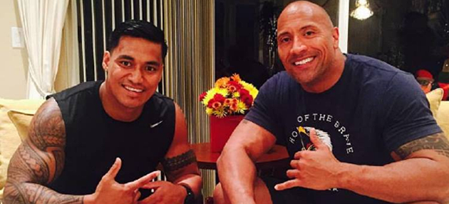 Dwayne 'the Rock' Johnson convinced Junior Vaivai to fight on