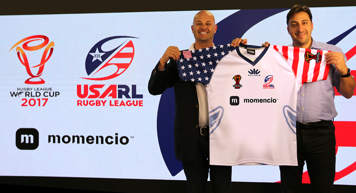 Momencio partners with USA Hawks for title sponsorship at Rugby League World Cup