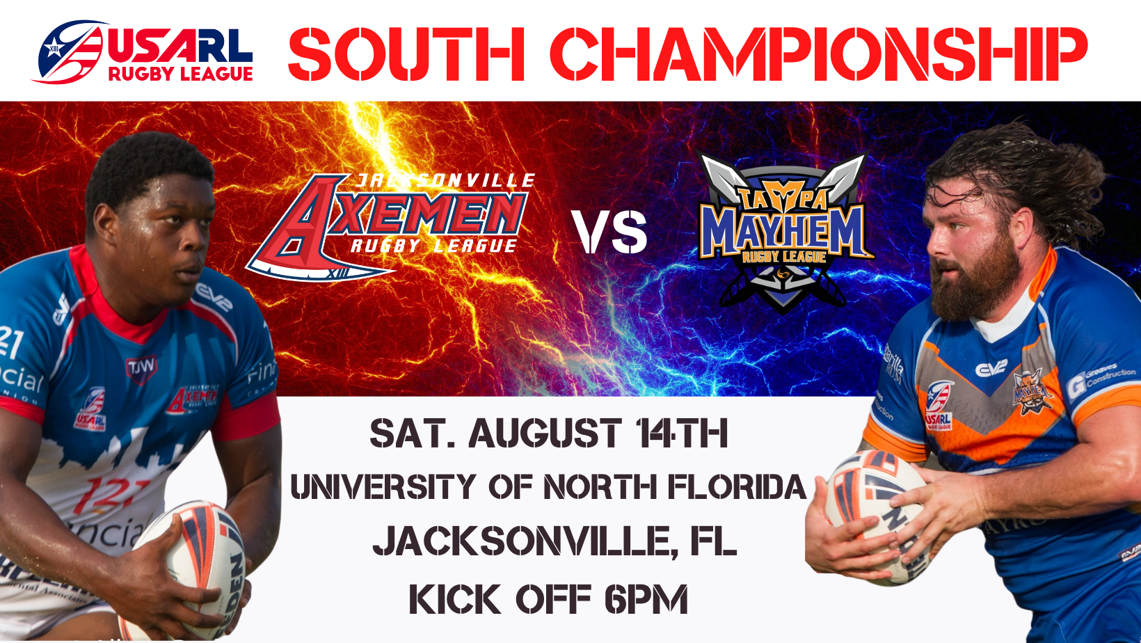 2021 USARL South Championship this weekend