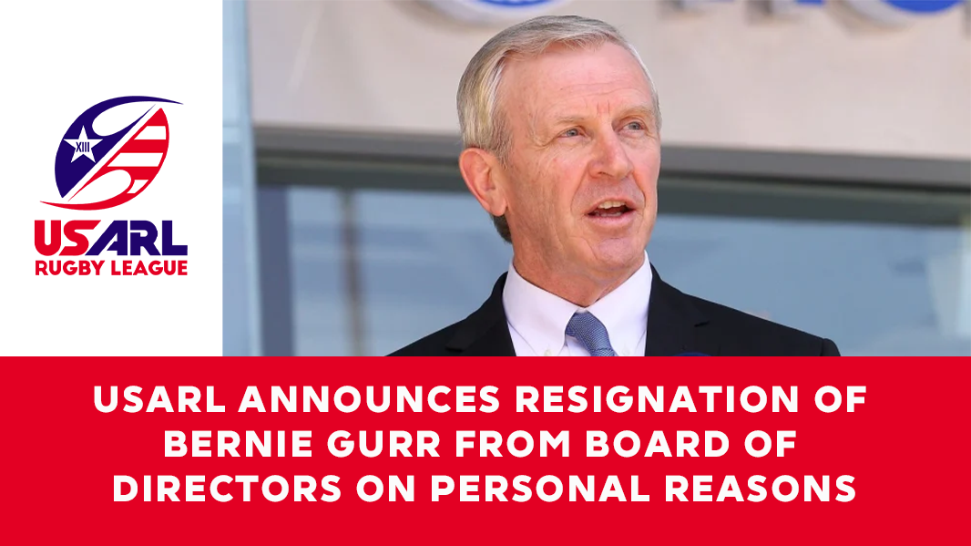USARL Announces Resignation of Bernie Gurr from Board of Directors and Treasurer Position