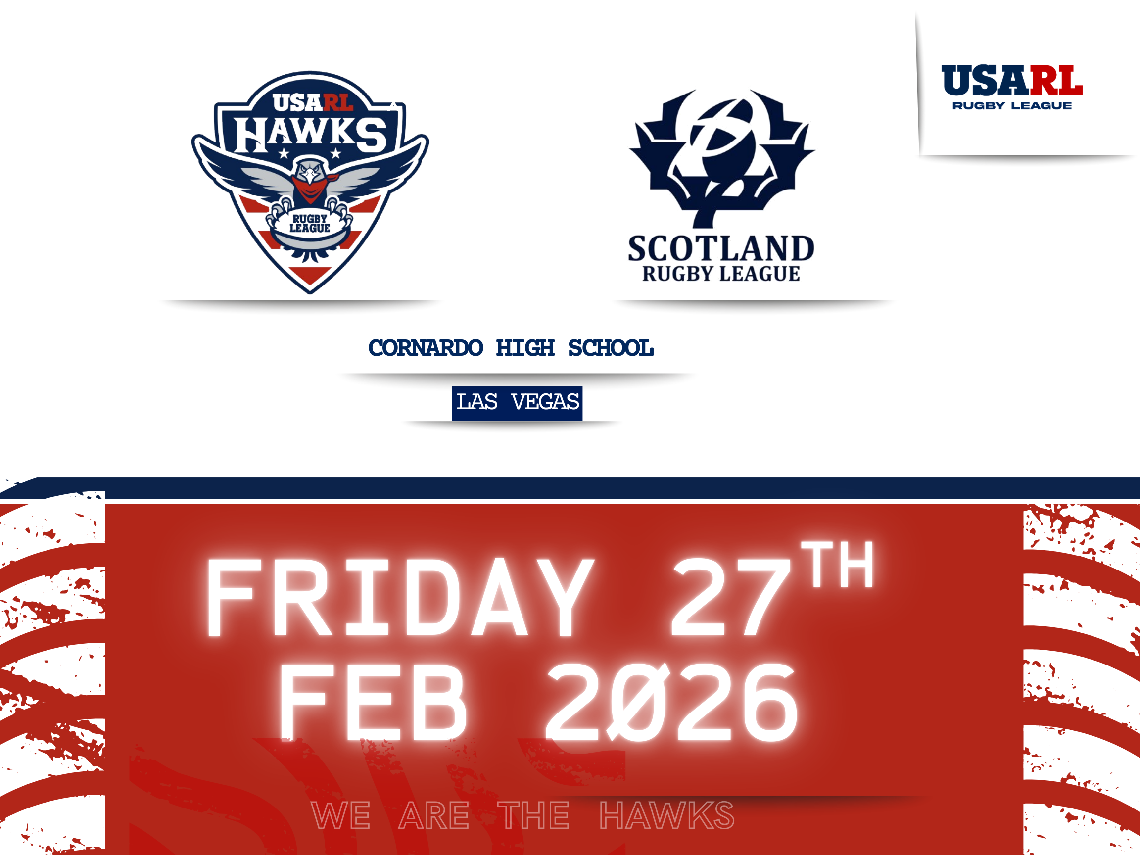 Hawks v Bravehearts Match Details Feb 27 Las Vegas